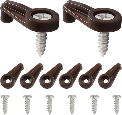 25 Pzas Ganchos Vidrio 4mm para Espejos Armarios Puertas Ventanas