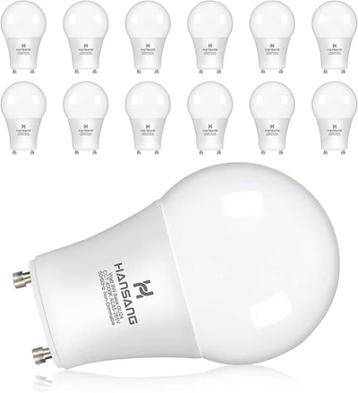 Pack 12 Bombillas LED GU24 4000K 9W CRI85 Base Bloqueo Giro