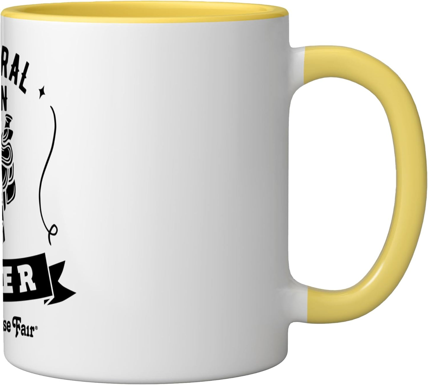 Taza Cerámica Natural Born Amarillo/Blanco