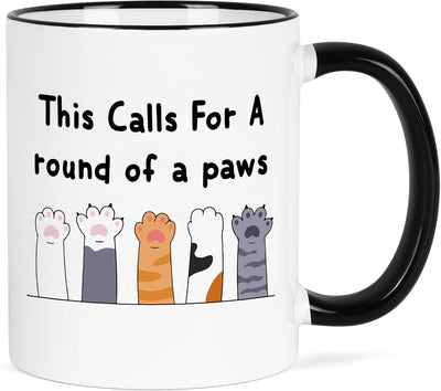 Taza de café con paws para graduación, regalo para mujer hombre 11 oz