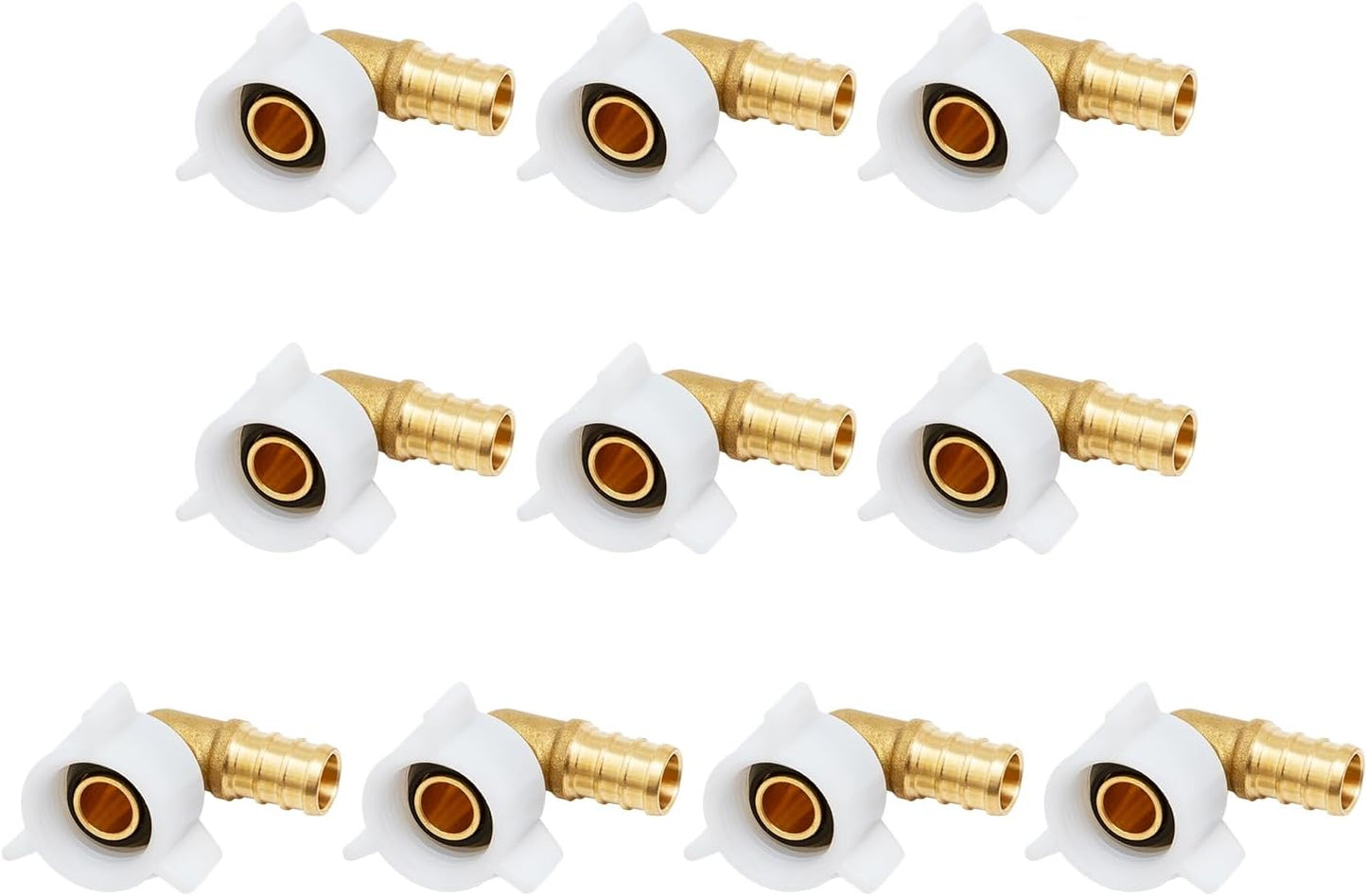 Set 10 Accesorios PEX 1/2pulg Codo Giratorio