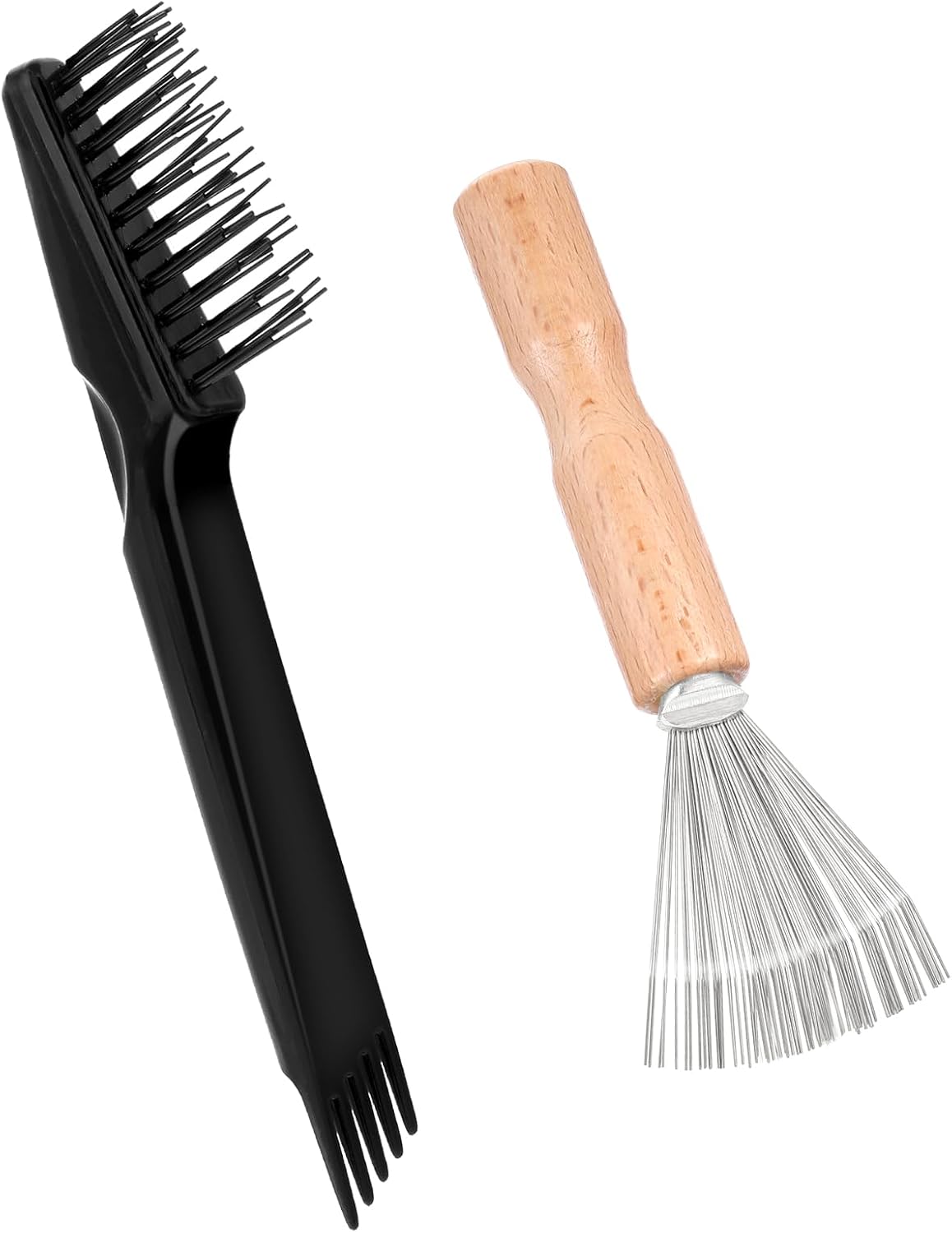 2 Pzas Cepillo Pelo Rastrillo Metal Limpieza