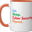 Taza cerámica seguridad cibernética IT