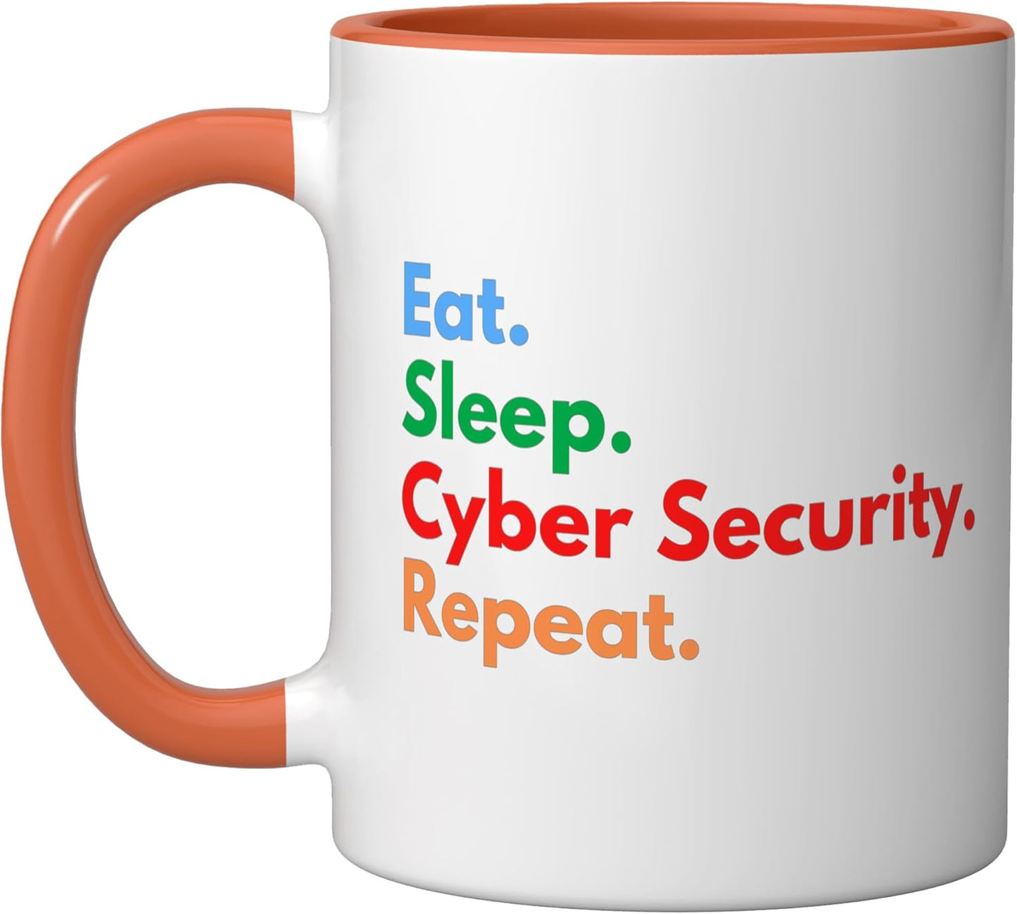 Taza cerámica seguridad cibernética IT