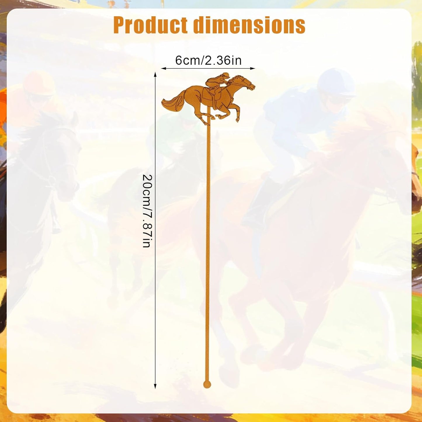 40 agitadores de cóctel Derby, 7.9x2.4 in, palillos de alta calidad para fiestas