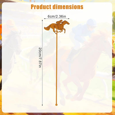 40 agitadores de cóctel Derby, 7.9x2.4 in, palillos de alta calidad para fiestas