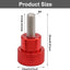 6 Perillas Acero Inox M4 0.394pulg Redondas Planas Rojas