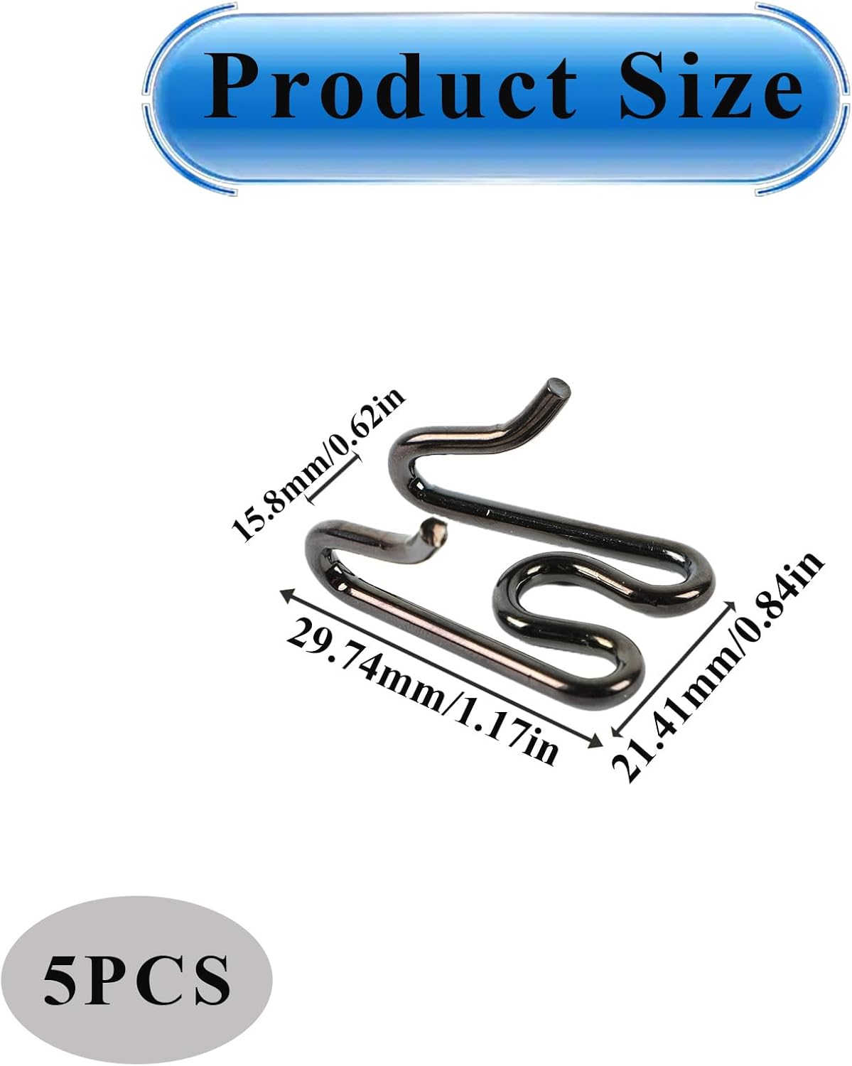Enlaces extensión perros grandes set 5 acero cromado 0.09pulg