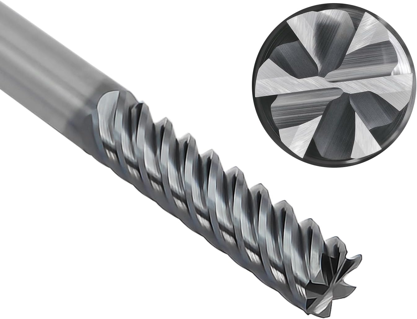 Fresa carburo extralarga 3/8-3pulg 6 flautas acero duro