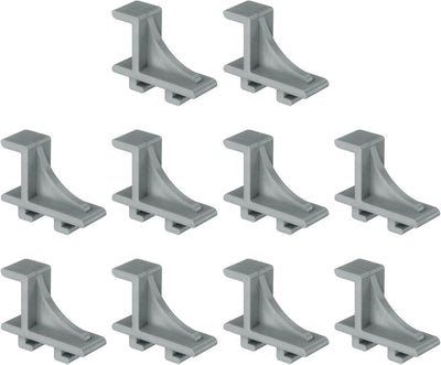 10 Clips Plástico Estantería Refrigerador 0.8pulg Azul