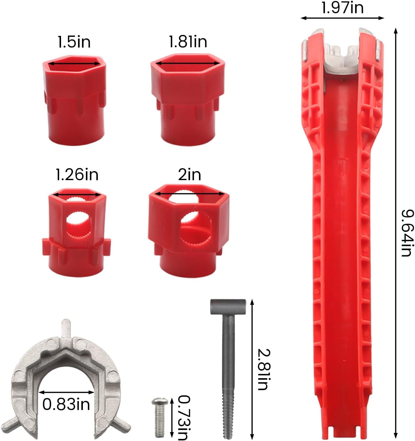 Llave multifuncional 14en1 para grifería baño cocina