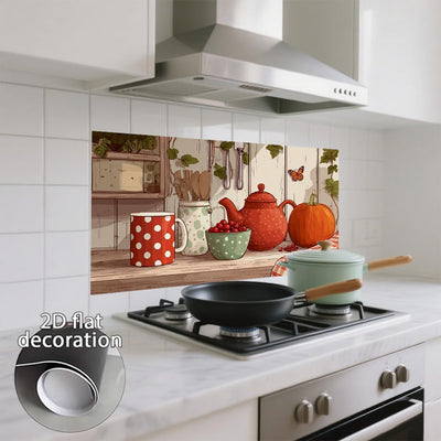 Papel tapiz resistente aceite 16x30pulg calabaza decorativo