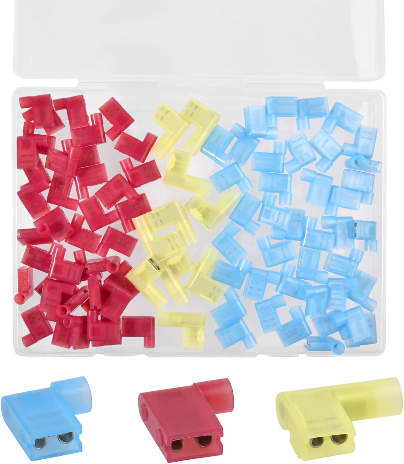 Set 90 Pzas Conector Espátula AWG con Terminal Nylon