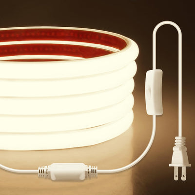 Tira luz LED COB 110V flexible impermeable 576 LED para exteriores