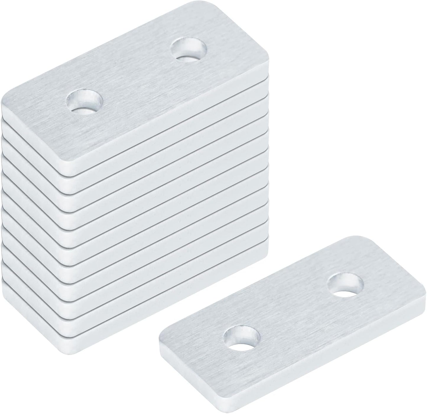 12 Placas Unión Planas Perfil Aluminio Ranura T 2020