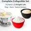 3 Forros Silicona Plegables 5qt Batidora Lavavajilla