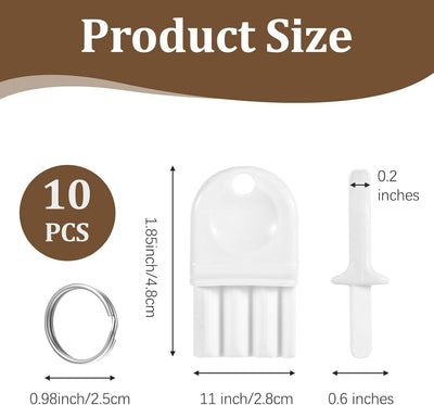 10 Llaves dispensadoras papel higiénico universal