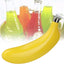 Frasco en forma de plátano de acero inoxidable con embudo