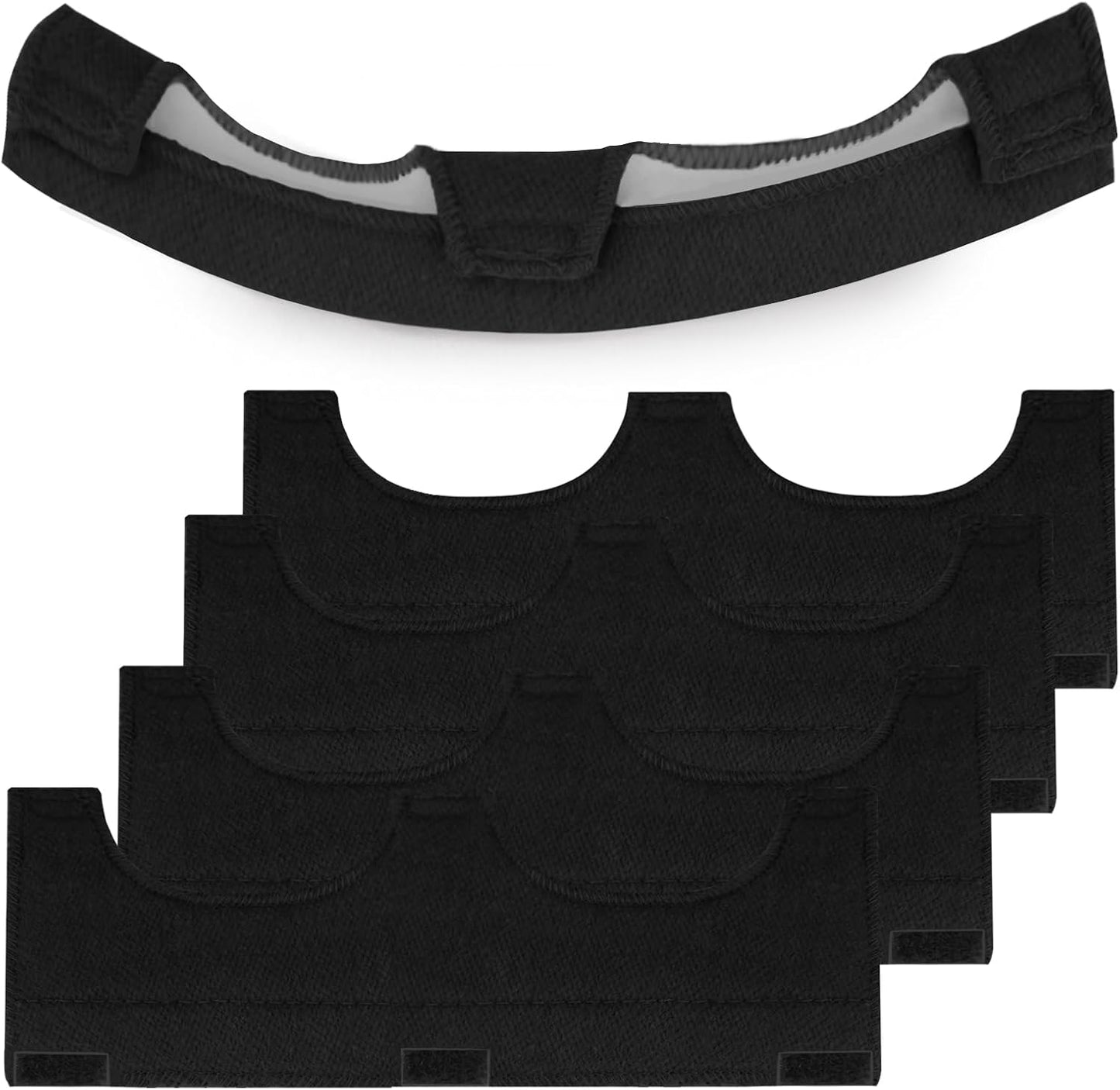 5 Pzas Forro Ignífugo Casco Soldadura Naranja Reutilizable
