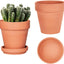 Macetas terracota 6pulg con platillo drenaje paquete 2