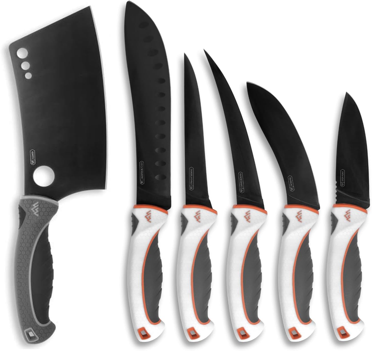 Set 7 Pzas Cuchillos Profesionales Carnicero Deshuesar