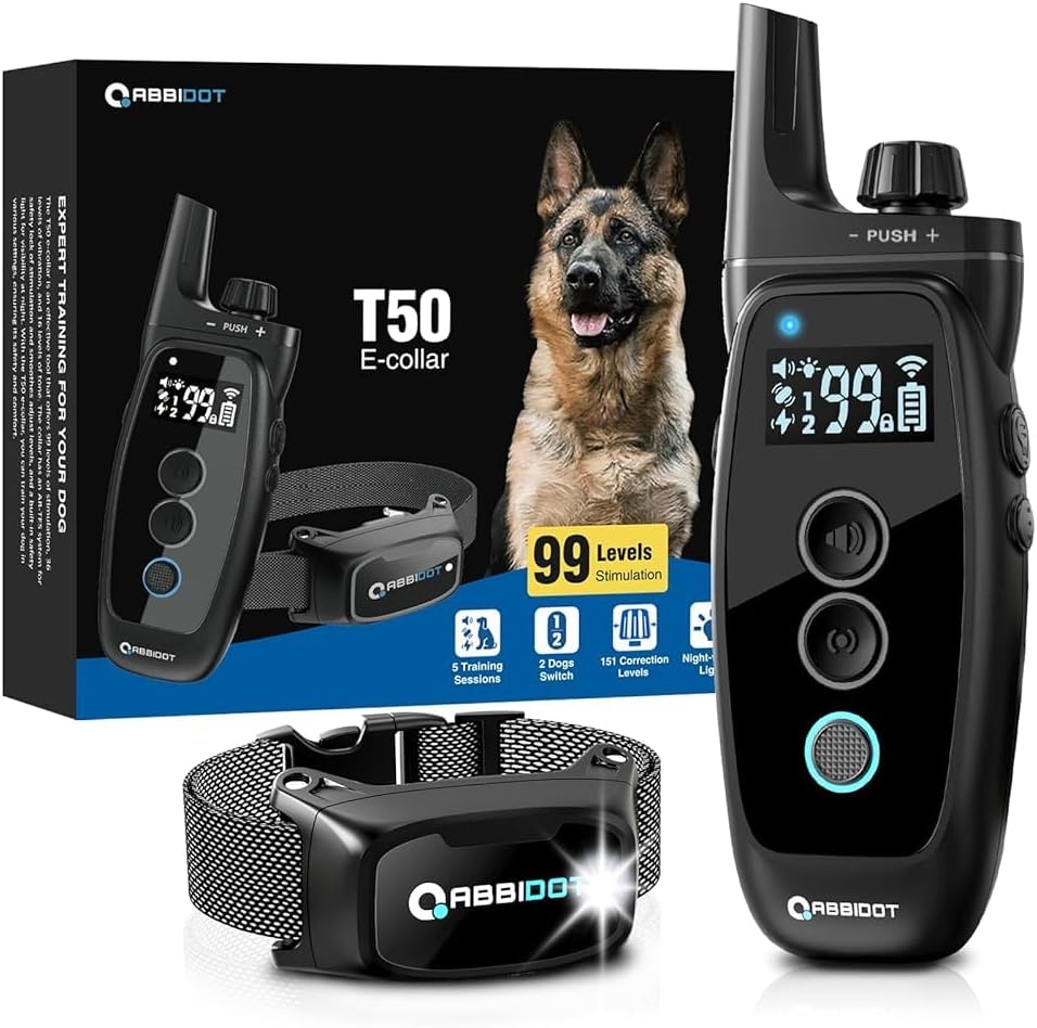Collar choque perro 3500 pies control remoto IPX7 4 modos
