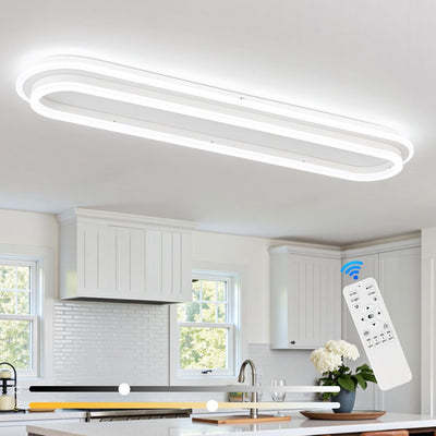 Lámpara techo LED lineal 31.5pulg control remoto cocina sala