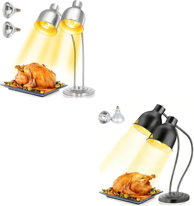 Lámpara de calor para alimentos WICHEMI doble cabeza 500W portátil
