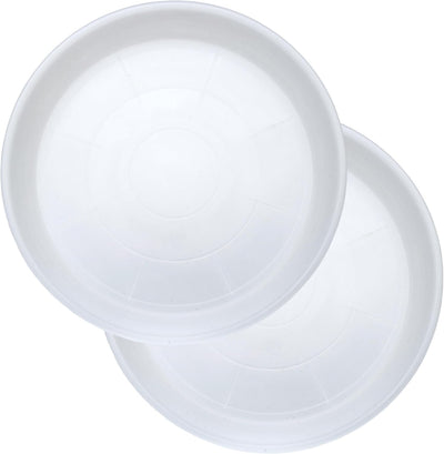 2 Pzas Bandejas Plástico Transparente para Plantas 12pulg
