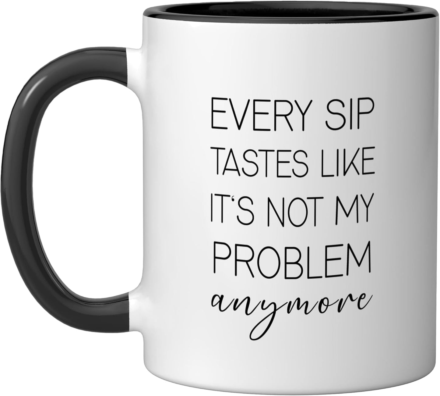Taza de cerámica Funny Retirement para mujer, hombre, papá, compañero de trabajo, amigo en negro y blanco