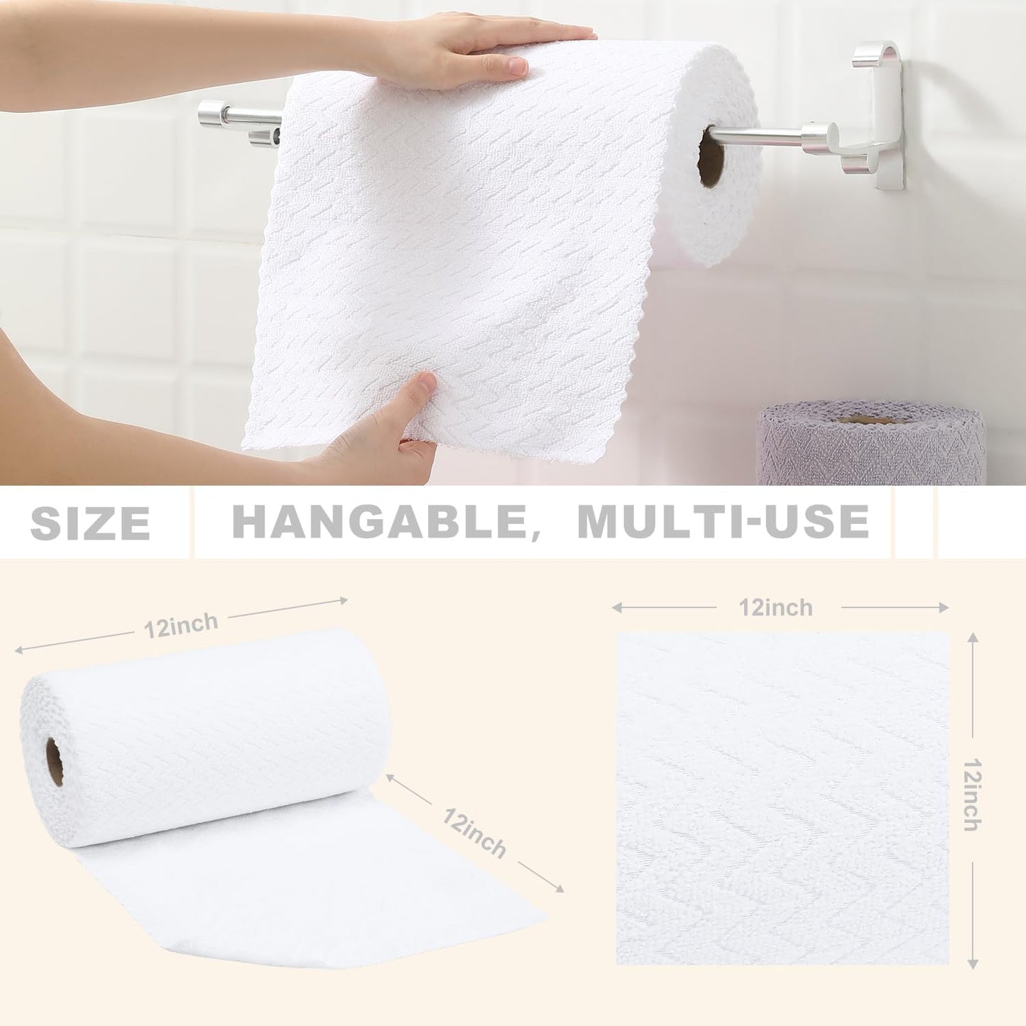 80 Paños Microfibra 12x12pulg Reutilizables Absorbentes