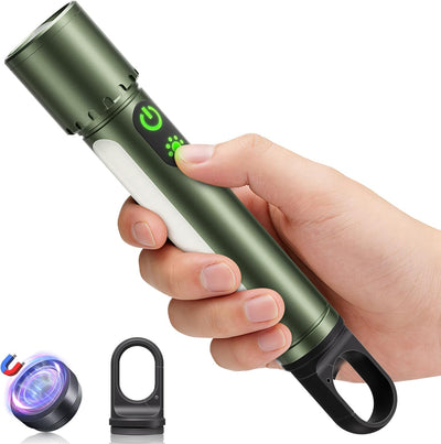 Linterna LED recargable magnética zoom luz lateral impermeable