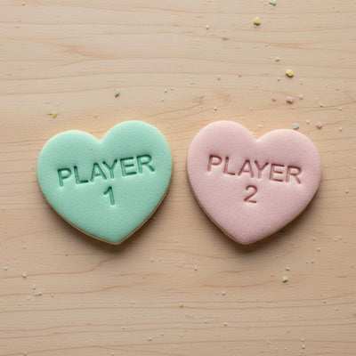 Set 7 Cortadores Galletas Corazón Temática Geek