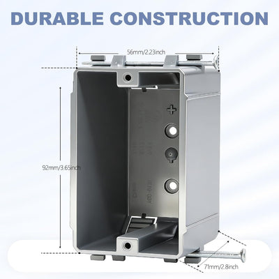 Caja eléctrica PVC 1 banda 18 pulg cubicas cert UL set 3
