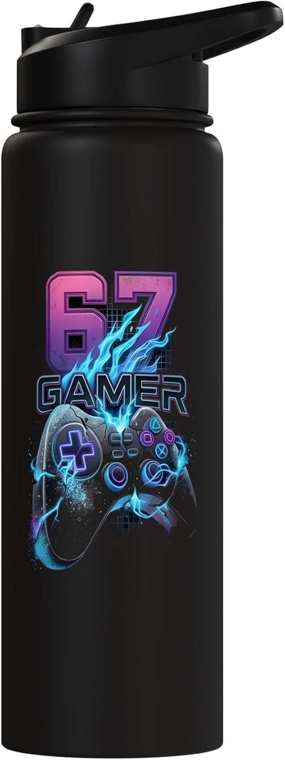 Bote de agua aislado para gamer de acero inoxidable