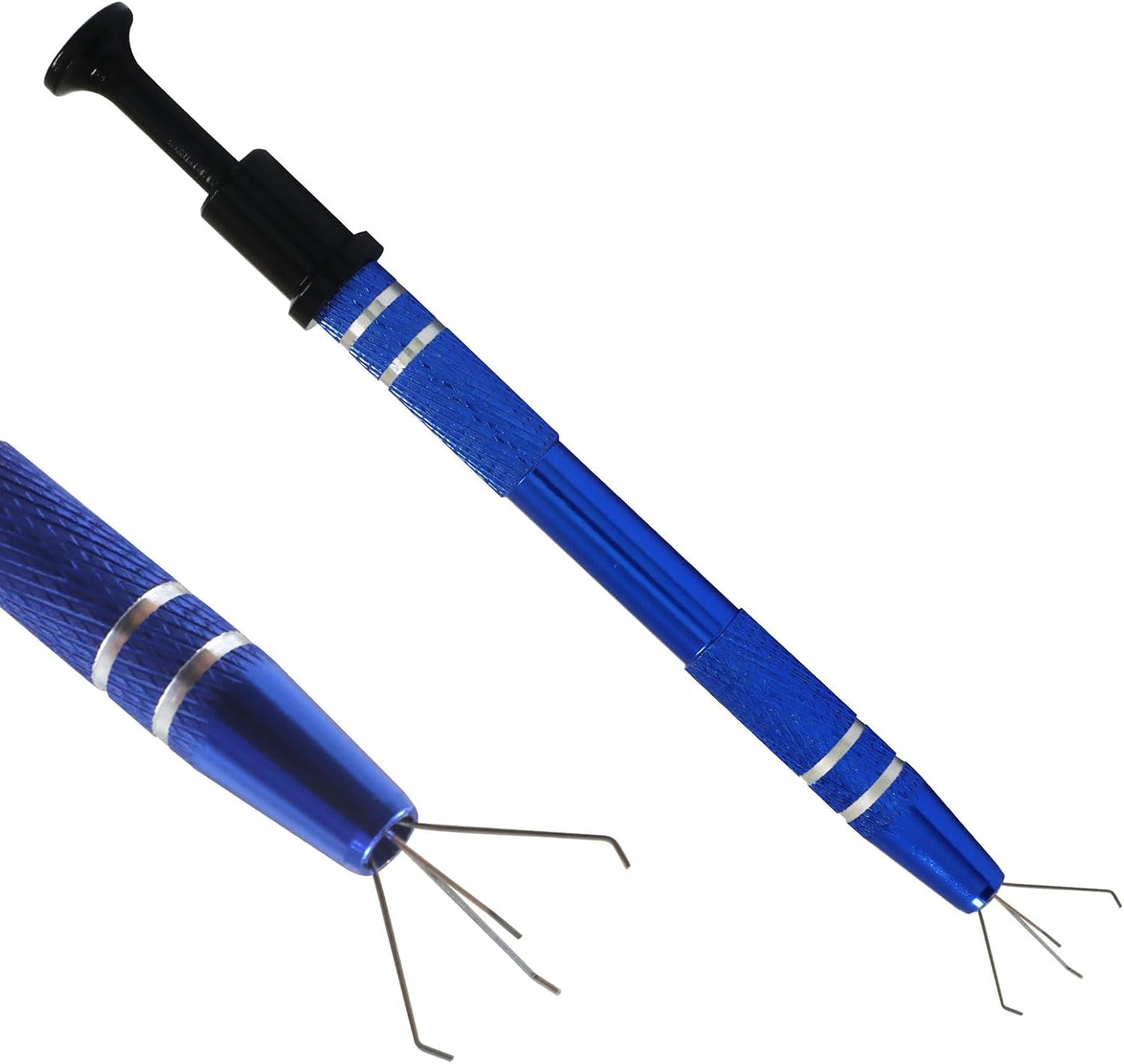 Herramienta recogida 4 garras para uñas y manicura set 2 azul