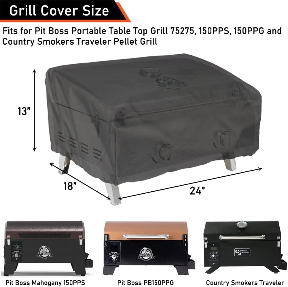 Cubierta parrilla Pit Boss 150 mesa resistente impermeable