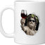 Taza de cerámica para vino Dionysus blanca