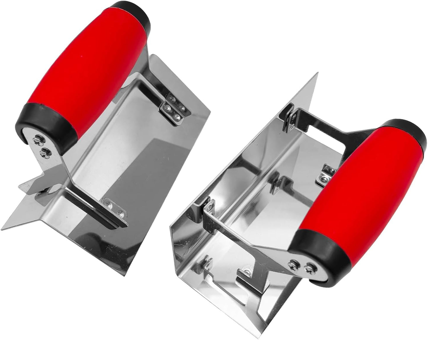 Set 2 Herramientas Hormigón Paletas Esquina Yeso Cuchillo Acero Inox