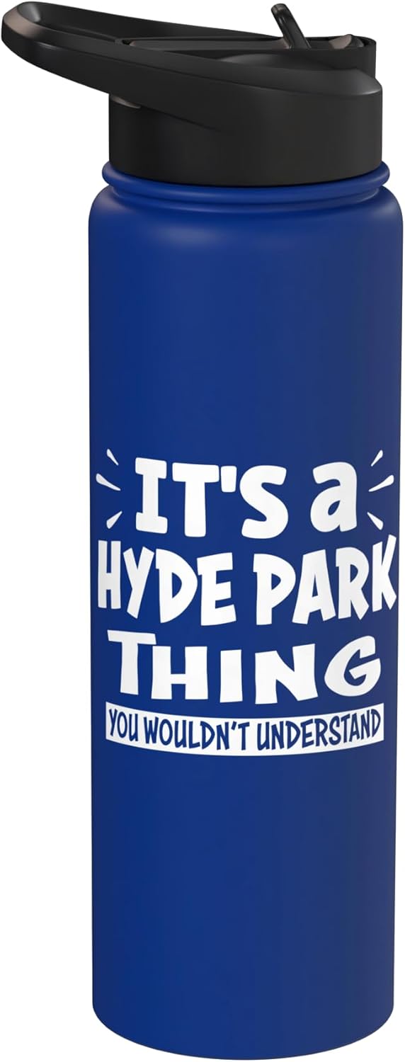Botella agua acero inox aislada Hyde Park