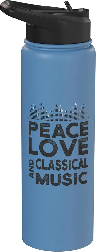 Botella agua acero inox aislada para músico clásico