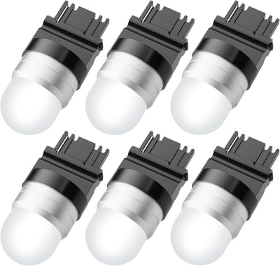 6 Bombillas LED 3156 S8 12-24 V 2 W Blanco Cálido