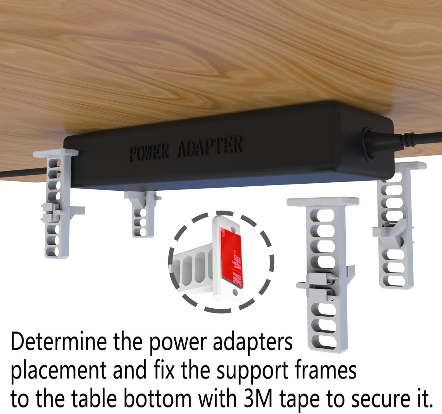 Soporte universal para Power Brick negro