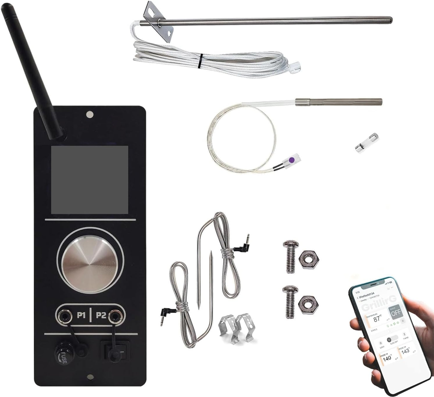 Kit controlador PID WiFi para parrillas Camp Chef Gen 2 con sondas