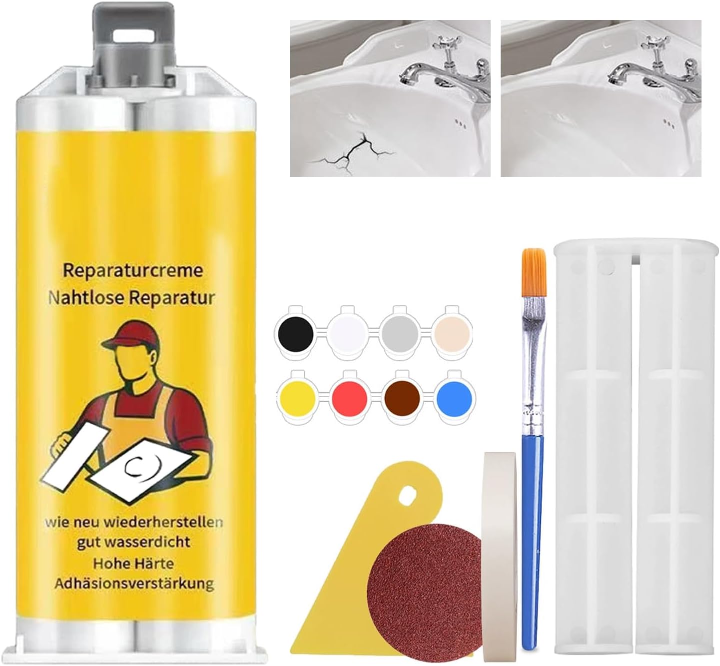 Kit reparación azulejos granito cerámica profesional