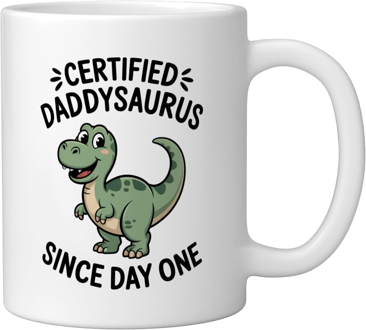 Taza Cerámica Father's Day Daddysaurus Blanco