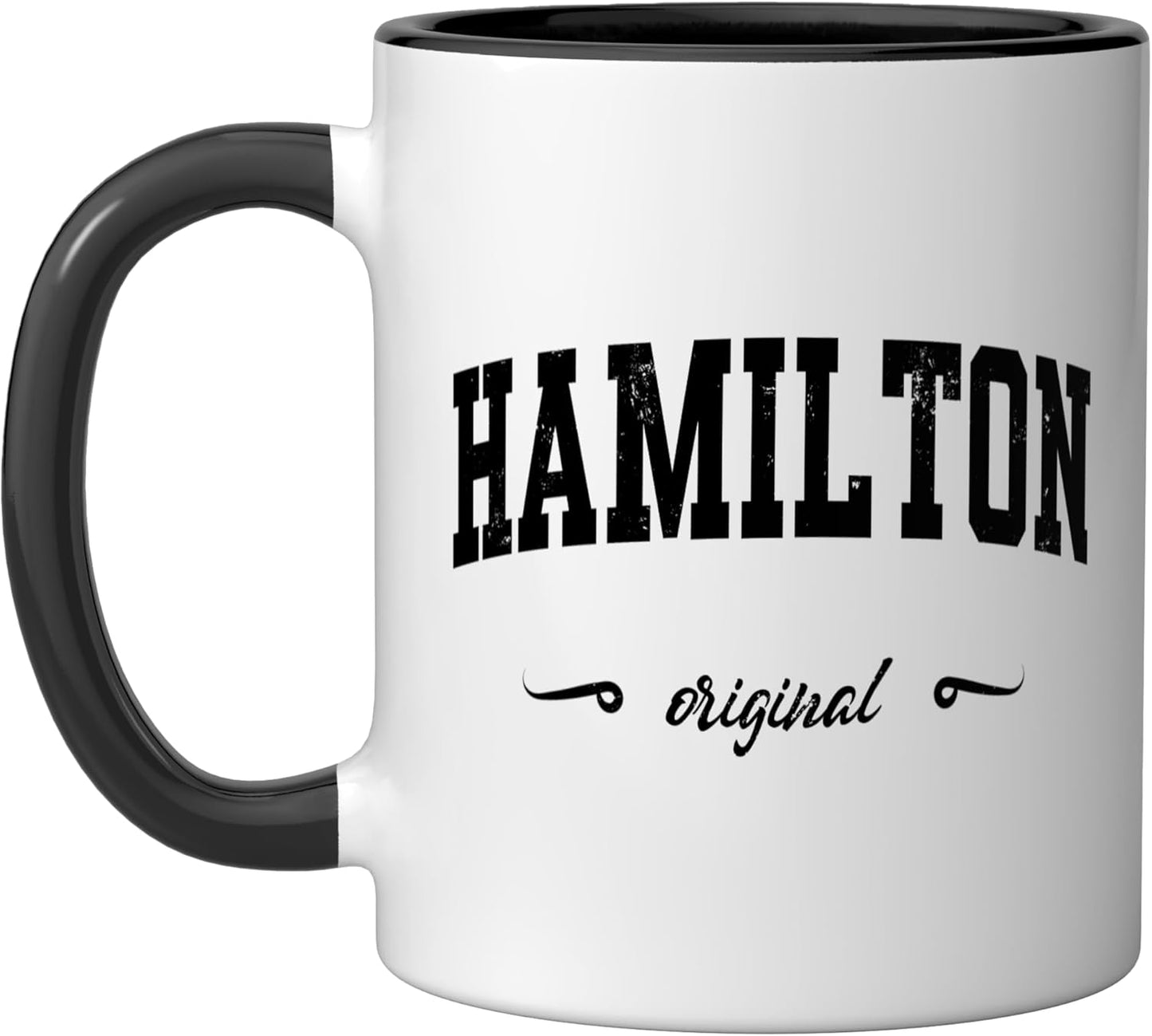 Taza cerámica Hamilton Design College Ohio negra/blanca