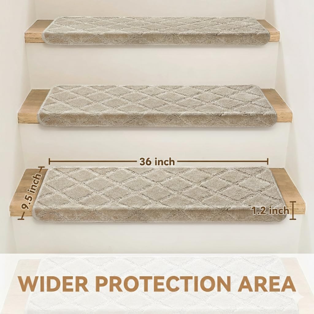 Peldaños Bullnose Antideslizantes 9.5x36 Madera 14 Pzas