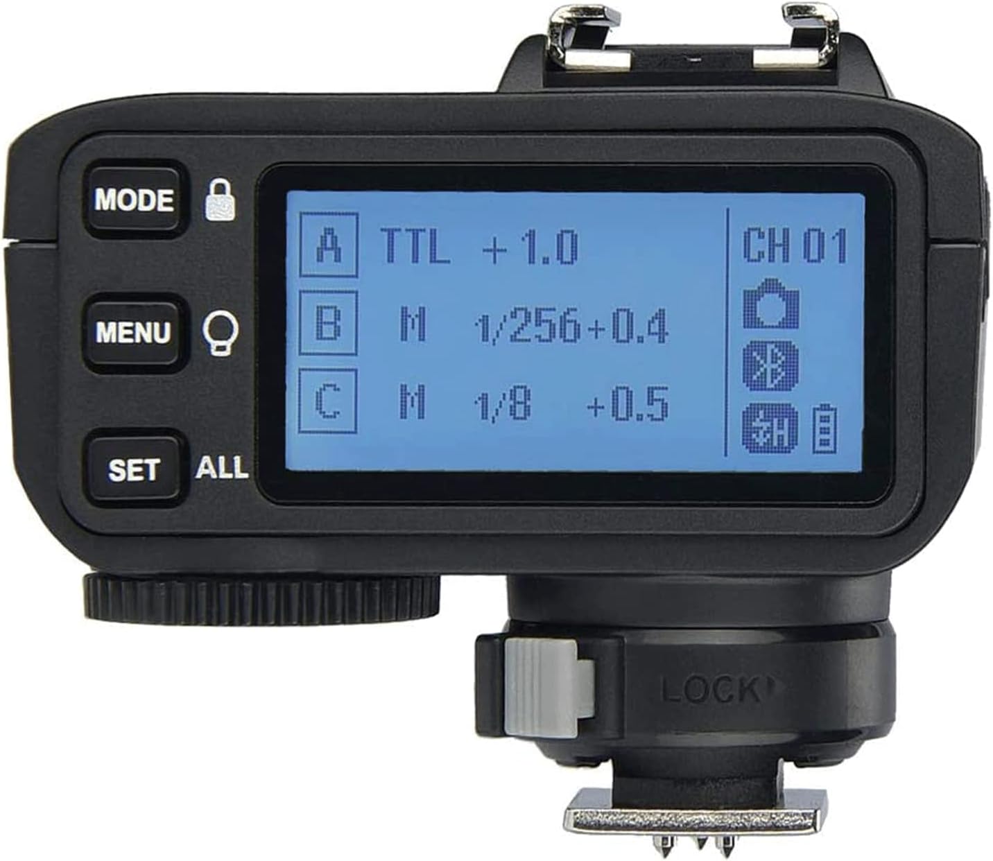 Disparador flash X2T-C Canon 2.4G inalámbrico con Bluetooth