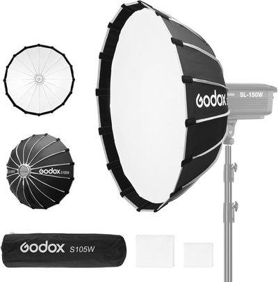 Softbox 105cm Bowens blanco difusor estuche luz fotográfica